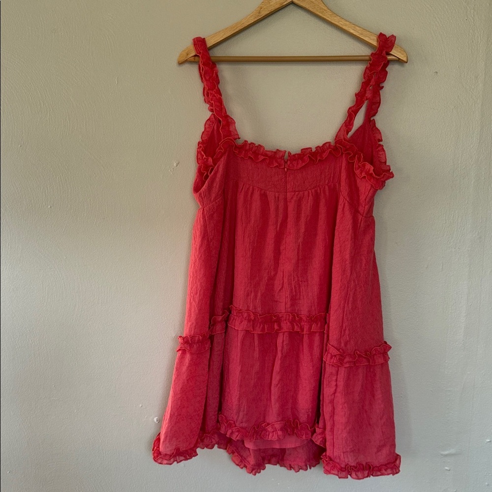 Nwt Sage the label red babydoll Dress large - Picture 6 of 6